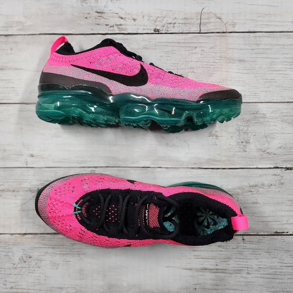 Sz 6 WMNS Nike Air VaporMax 2023 FK NN Clear Jade Black Pink Blast FN7182-335 - Picture 1 of 8